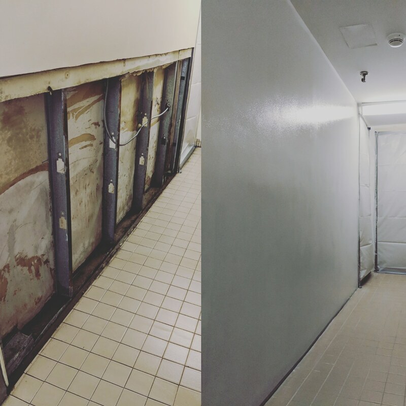 Here is a before and after mold removal. we provide services from start to finish.