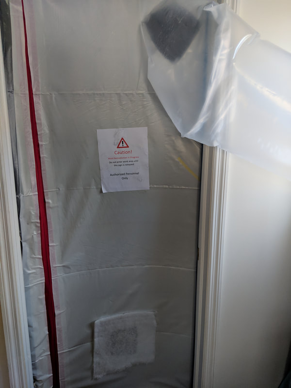 Mold enclosure to ensure your family is safe during the process